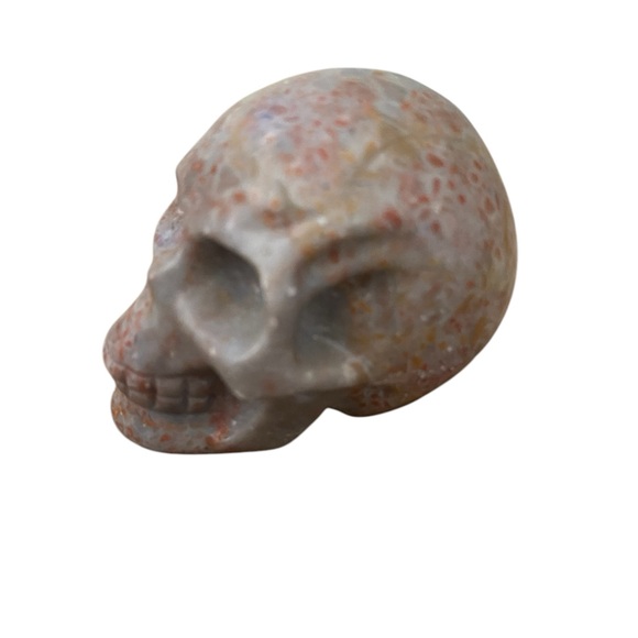 Medium Sunstone Skull All Natural Crystal Carving - Picture 8 of 11